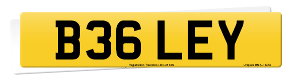 Registration number B36 LEY